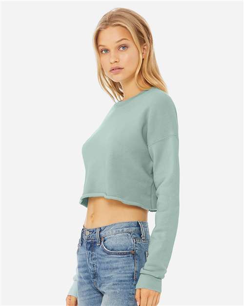 BELLA + CANVAS Women's Crop Crewneck Sweatshirt 7503