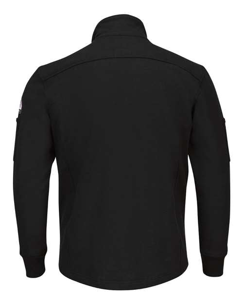 Bulwark Men's Zip Front Fleece Jacket-Cotton /Spandex Blend SEZ2