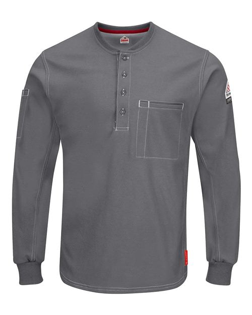 Bulwark Men's iQ Series® Plus Long Sleeve Henley QT40