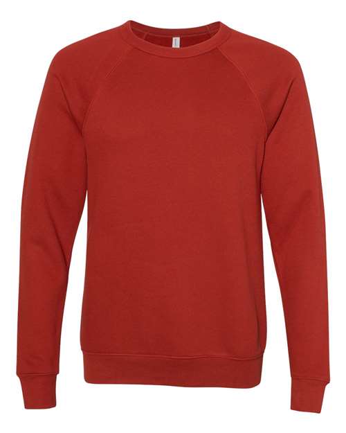 BELLA + CANVAS Unisex Sponge Fleece Raglan Crewneck Sweatshirt 3901