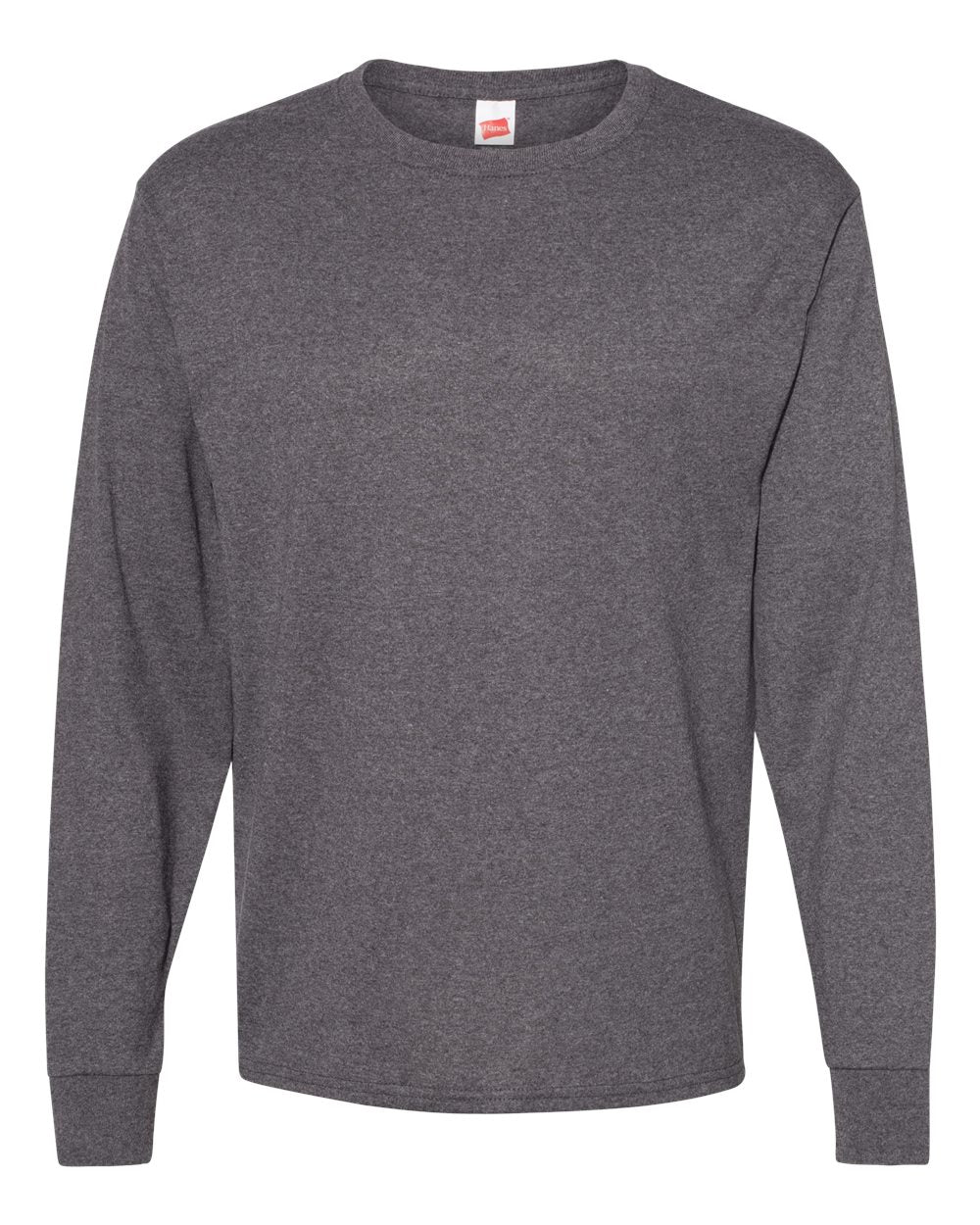 Hanes 5286 - Unisex Essential-T Long Sleeve T-Shirt - Charcoal Heather