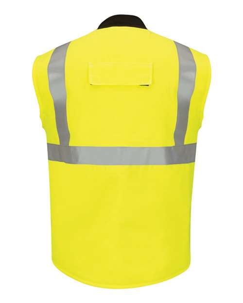 Bulwark Men's Hi Vis Insulated Vest with Reflective Trim - CoolTouch®2 VMS4HV
