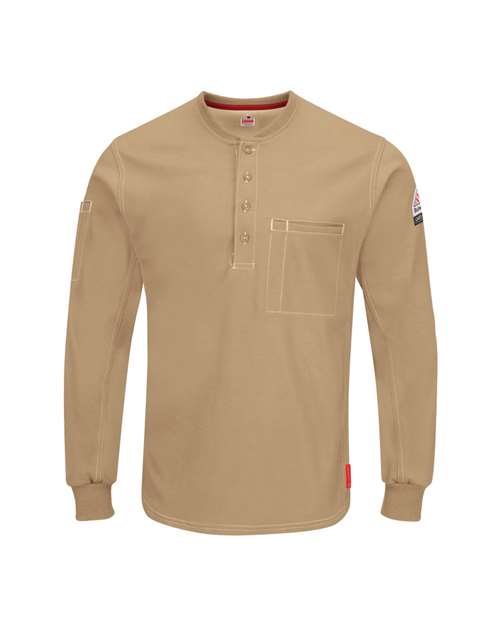 Bulwark Men's Tall iQ Series® Plus Long Sleeve Henley QT40T