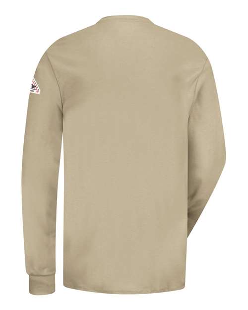 Bulwark Men's Long Sleeve Tagless Henley Shirt SEL2