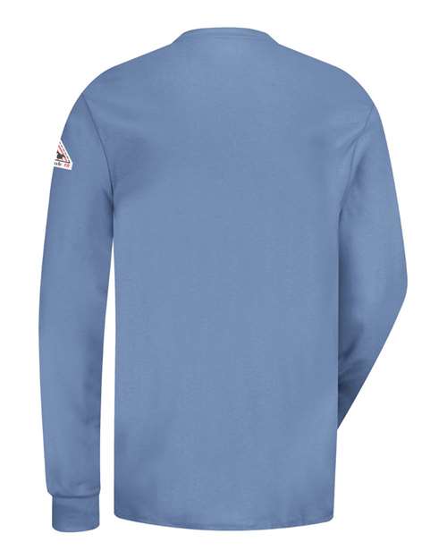 Bulwark Men's Long Sleeve Tagless Henley Shirt SEL2