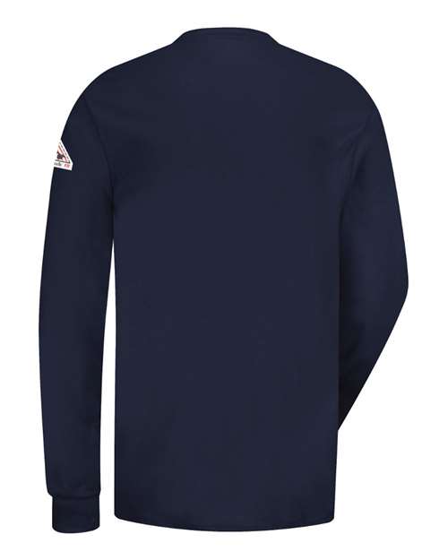 Bulwark Men's Tall Long Sleeve Tagless Henley Shirt SEL2T