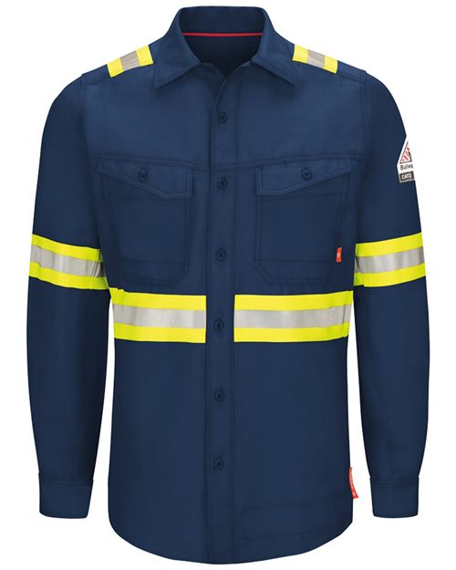 Bulwark Men's iQ Series® Endurance Enhanced-Vis Work Shirt QS40E