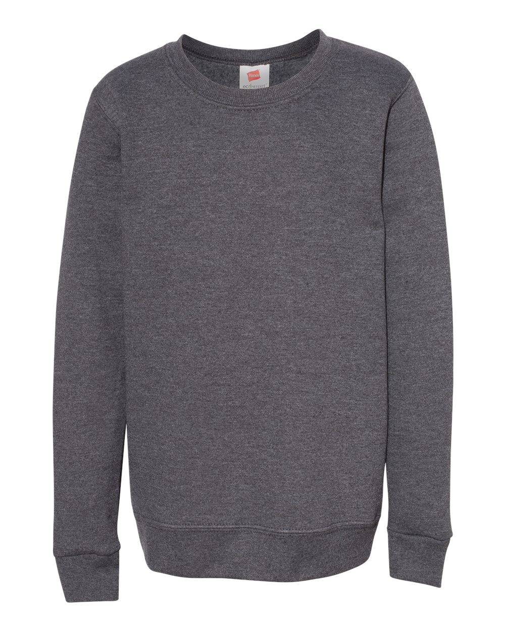Hanes P360 - Youth EcoSmart® Crewneck Sweatshirt - Charcoal Heather