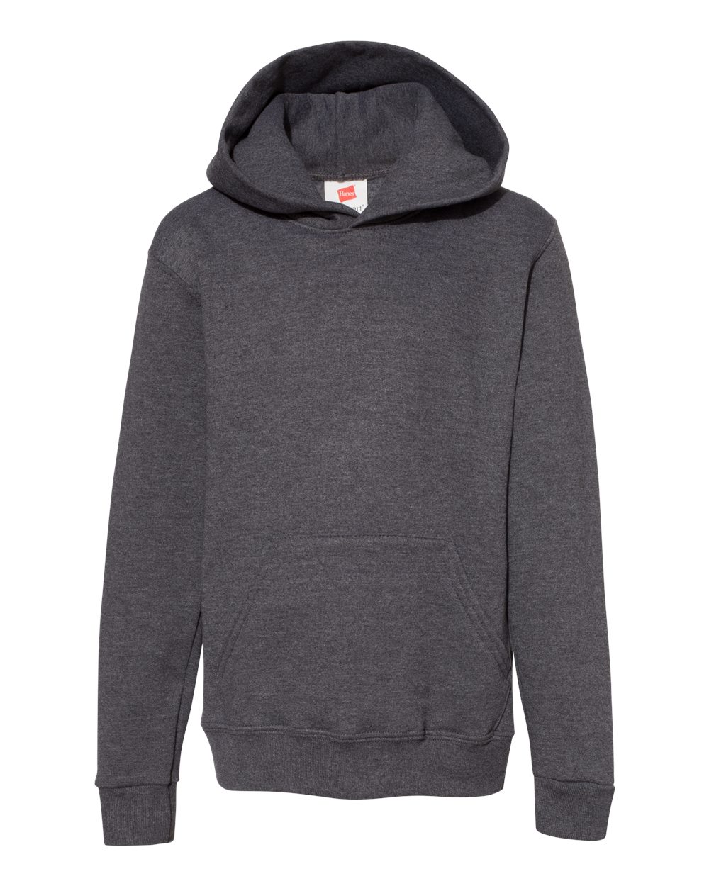 Hanes P473 - Youth EcoSmart® Hooded Sweatshirt - Charcoal Heather