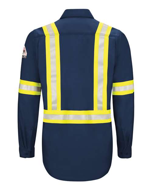 Bulwark Men's Tall iQ Series® Endurance Enhanced-Vis Work Shirt QS40ET