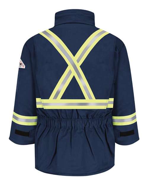 Bulwark Men's Deluxe Parka With Reflective Trim - EXCEL FR® ComforTouch JLPC