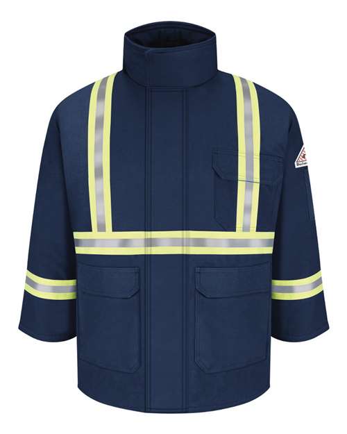 Bulwark Men's Deluxe Parka With Reflective Trim - EXCEL FR® ComforTouch JLPC