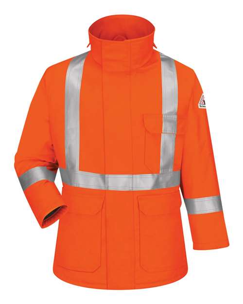 Bulwark Men's Deluxe Parka With Reflective Trim - EXCEL FR® ComforTouch JLPC