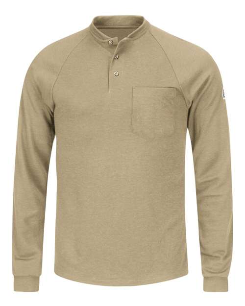 Bulwark Men's Long Sleeve Henley Shirt- CoolTouch®2 SML2