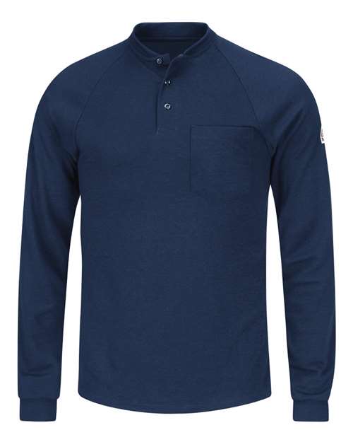 Bulwark Men's Long Sleeve Henley Shirt- CoolTouch®2 SML2