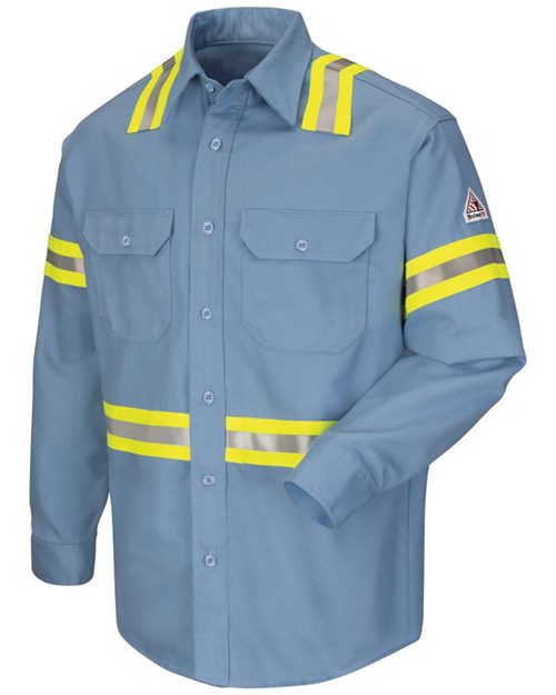 Bulwark Men's Tall Enhanced Visibility Uniform Shirt SLDTT