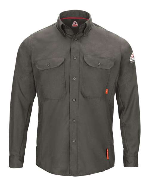 Bulwark Men's iQ Series® Long Sleeve Comfort Woven Lightweight Shirt QS50