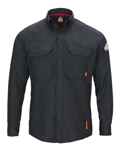 Bulwark Men's iQ Series® Long Sleeve Comfort Woven Lightweight Shirt QS50