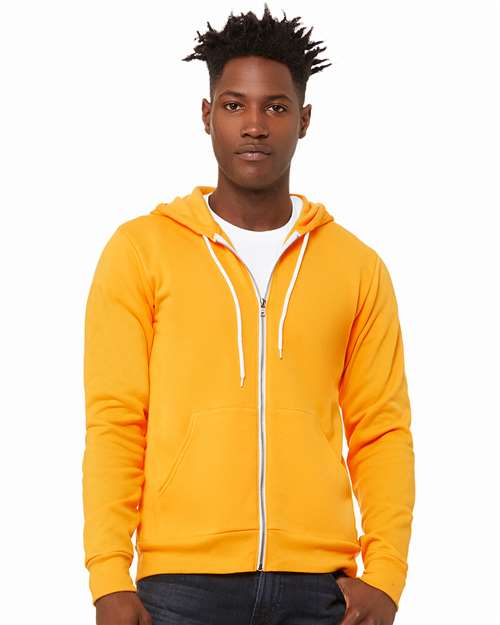 BELLA + CANVAS Unisex Sponge Fleece Full-Zip Hoodie Sweatshirt 3739