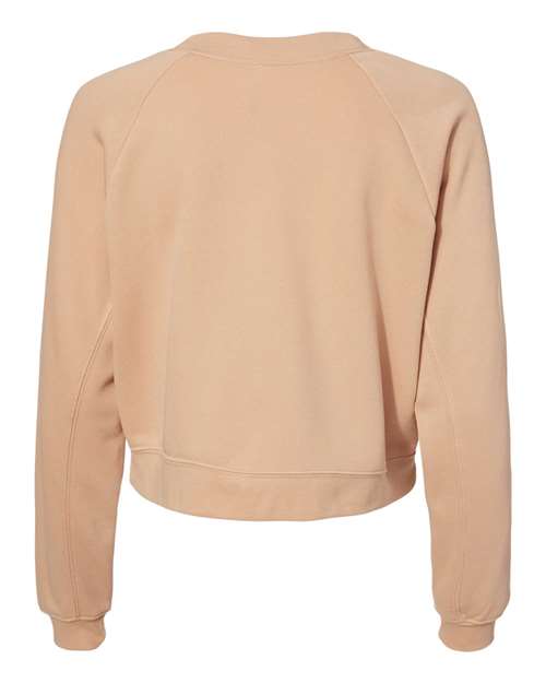 BELLA + CANVAS Women's Crop Raglan Crewneck Sweatshirt 7505