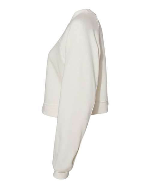 BELLA + CANVAS Women's Crop Raglan Crewneck Sweatshirt 7505