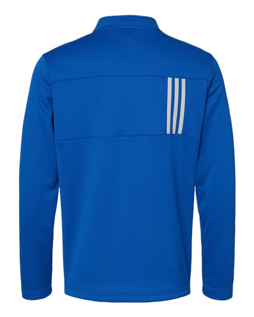 Adidas Men's 3-Stripes Double-Knit Quarter-Zip Pullover A482