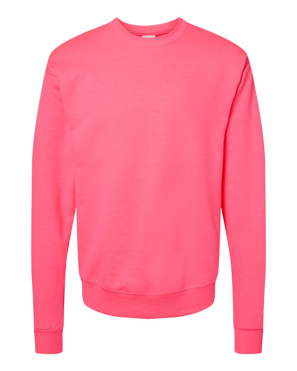 Hanes P160 - Unisex EcoSmart® Crewneck Sweatshirt - Safety Pink