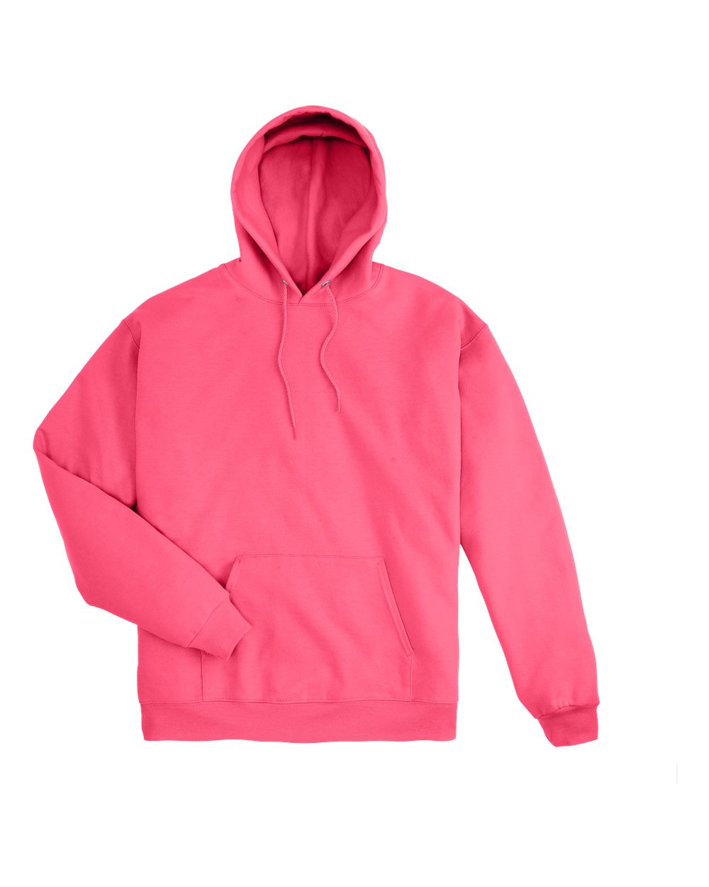 Hanes P170 - Unisex EcoSmart® Hooded Sweatshirt - Safety Pink