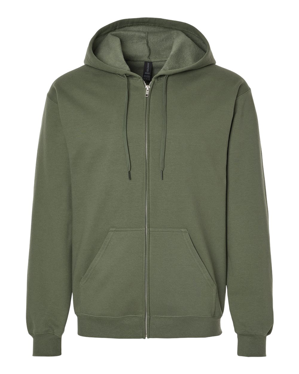 Gildan SF600 - Unisex Softstyle® Midweight Full-Zip Hooded Sweatshirt - Military Green