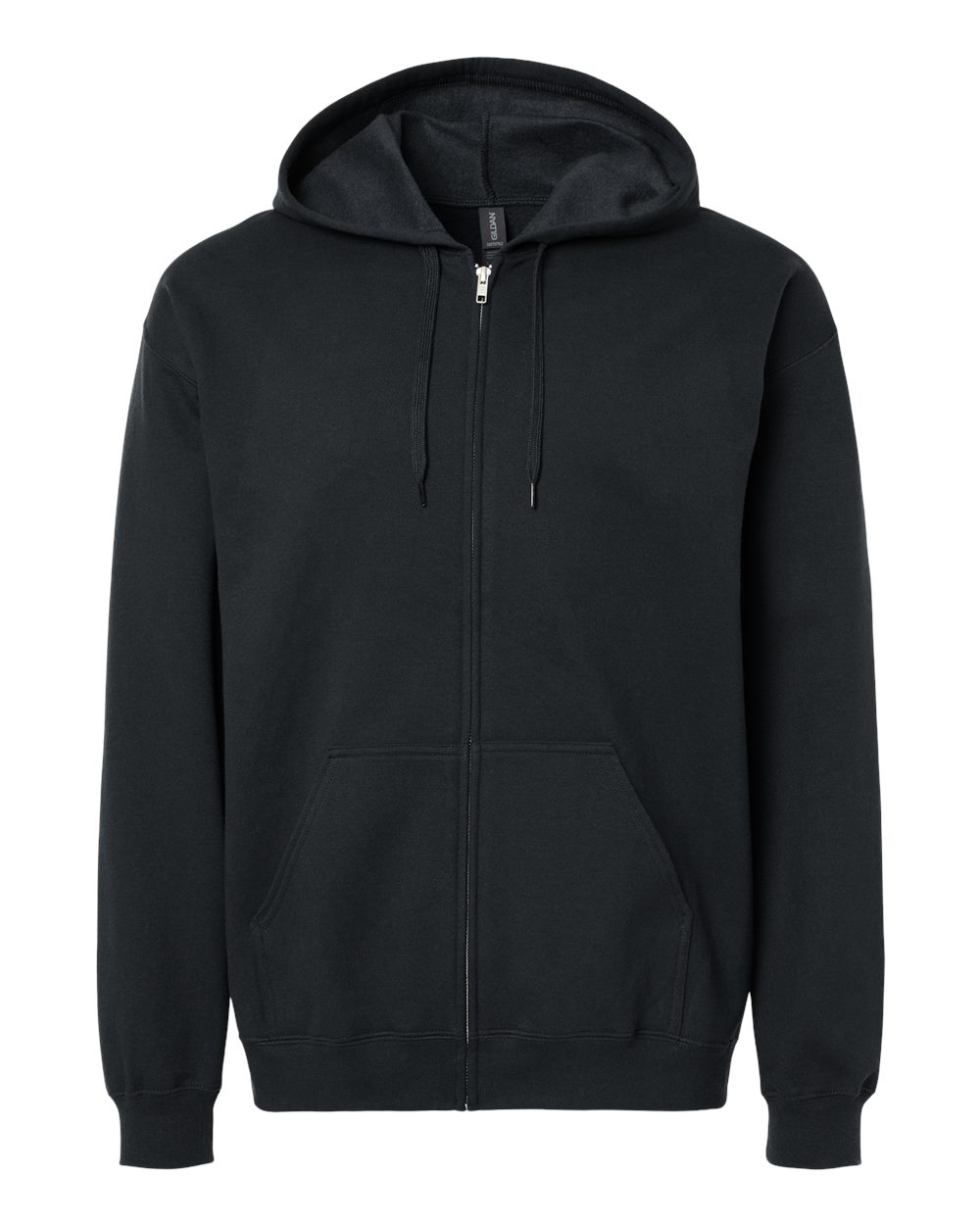 Gildan SF600 - Unisex Softstyle® Midweight Full-Zip Hooded Sweatshirt - Black