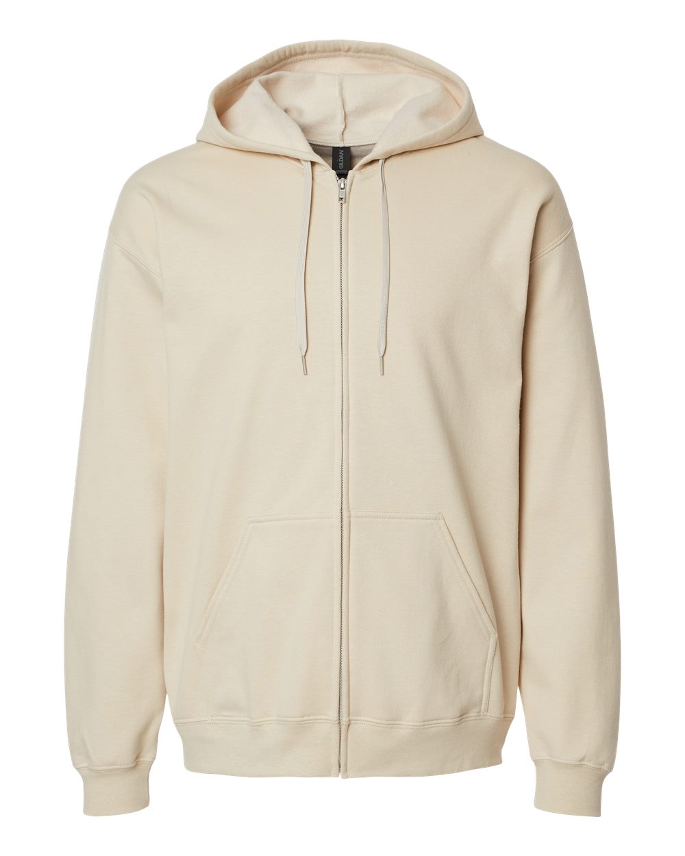 Gildan SF600 - Unisex Softstyle® Midweight Full-Zip Hooded Sweatshirt - Sand