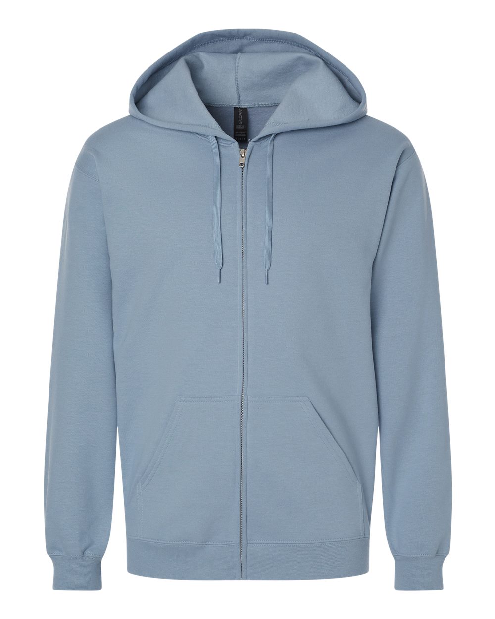 Gildan SF600 - Unisex Softstyle® Midweight Full-Zip Hooded Sweatshirt - Stone Blue