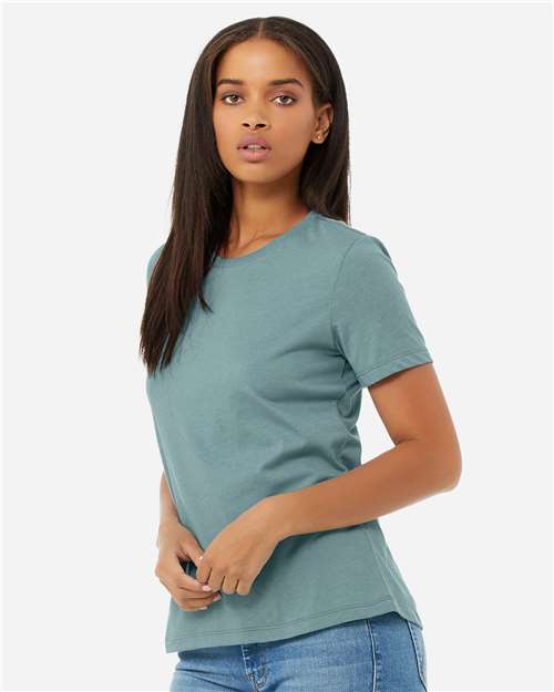 BELLA + CANVAS Women’s Relaxed Fit Heather CVC Tee 6400CVC