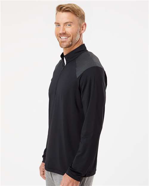 Adidas Men's Ultimate365 Lightweight Shoulder Stripe Quarter-Zip Pullover A520
