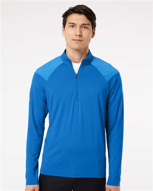 Adidas Men's Ultimate365 Lightweight Shoulder Stripe Quarter-Zip Pullover A520