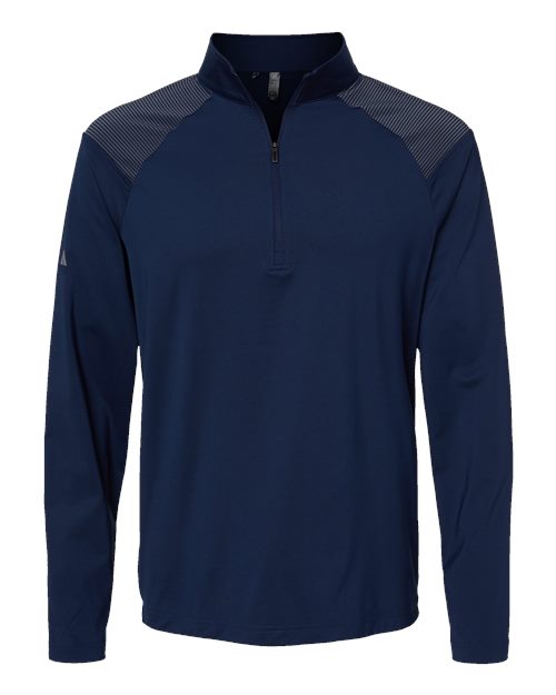 Adidas Men's Ultimate365 Lightweight Shoulder Stripe Quarter-Zip Pullover A520