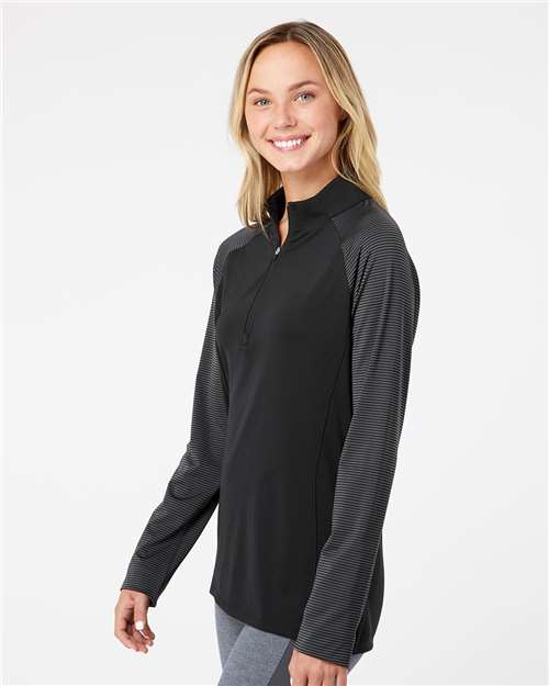 Adidas Women's Ultimate365 Lightweight Raglan Quarter-Zip Pullover A521