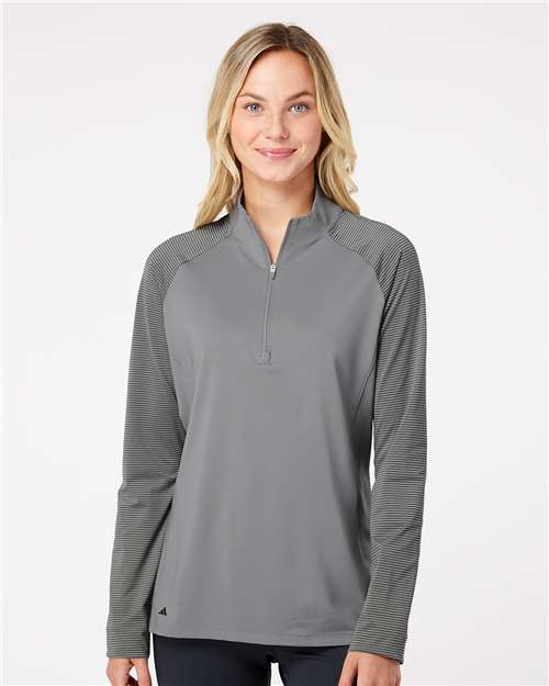 Adidas Women's Ultimate365 Lightweight Raglan Quarter-Zip Pullover A521