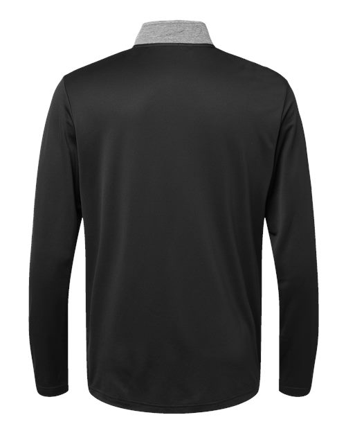 Adidas Men's Ultimate365 Heather Block Print Quarter-Zip Pullover A522