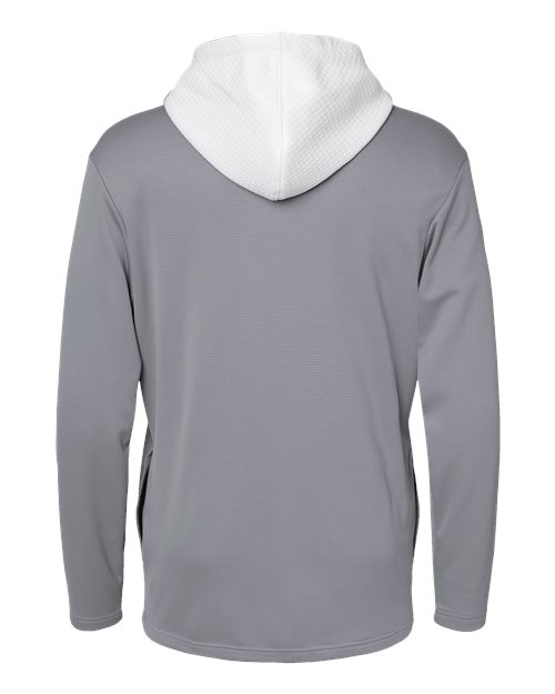 Adidas Men's Textured Mixed Media Midweight Hooded Sweatshirt A530