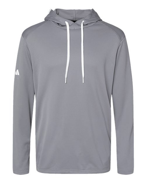 Adidas Men's Textured Mixed Media Midweight Hooded Sweatshirt A530