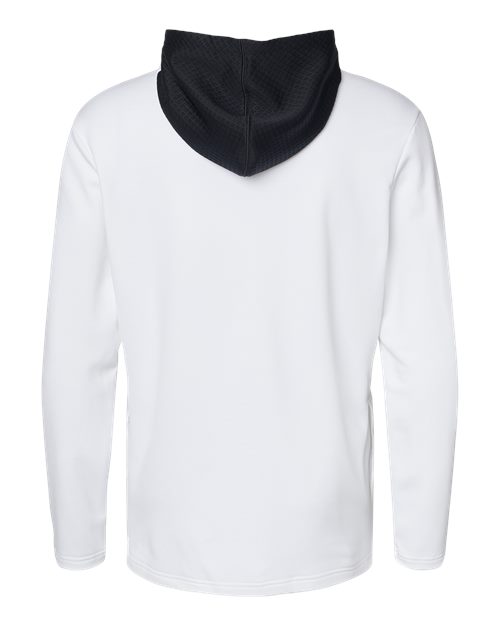Adidas Men's Textured Mixed Media Midweight Hooded Sweatshirt A530