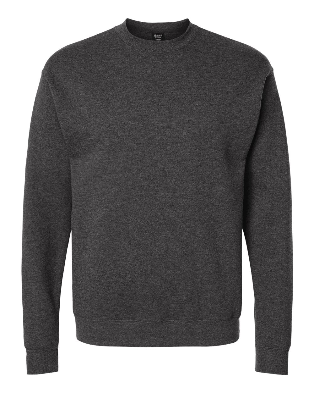 Hanes RS160 - Unisex Perfect Sweats Crewneck Sweatshirt - Charcoal Heather